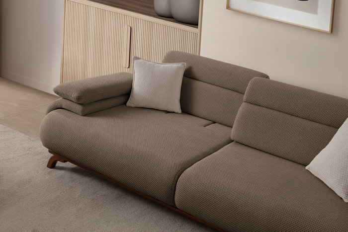 Atelier Del Sofa Bonjo Walnut - Earth Sofá de 3 plazas Atelier Del Sofa Bonjo Walnut - Earth Sofá de 3 plazas